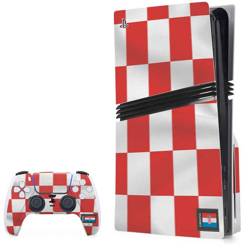 Croatia Soccer Flag PlayStation PS5 Skins